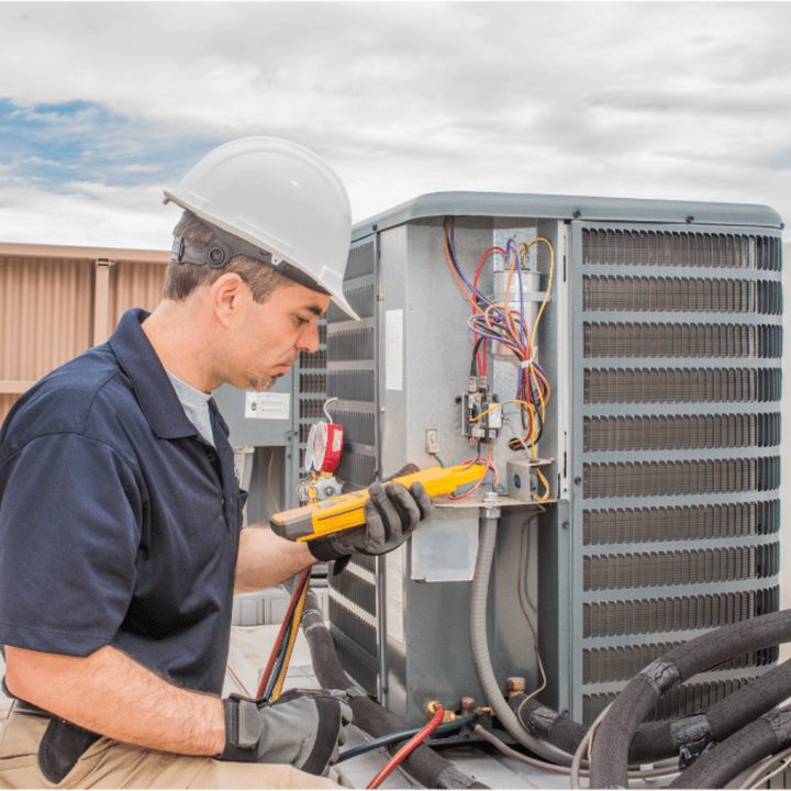Milton Duct Cleaning certified duct cleaning technician on a service call in Milton, Ontario